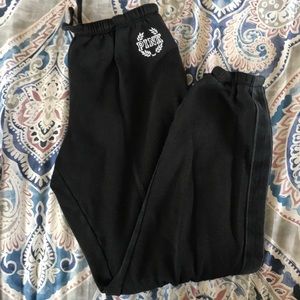 VS Pink black sweat pants size small
